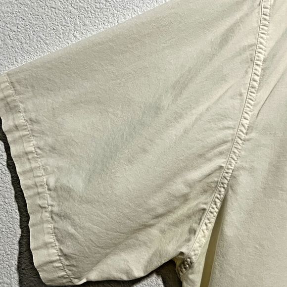 QuikSilver Edition Comfort Fit Men Sz XXL/TTG Color Beige Button Up Embroidered - Picture 4 of 16